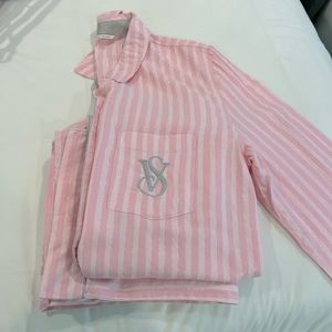 Pink striped Victoria’s Secret pajama set